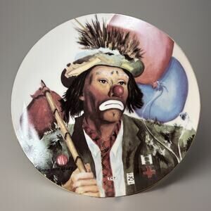 Balloons for Sale Plate By Charlotte Kelley Ltd Edition Signed Emmett Kelly,Jr
